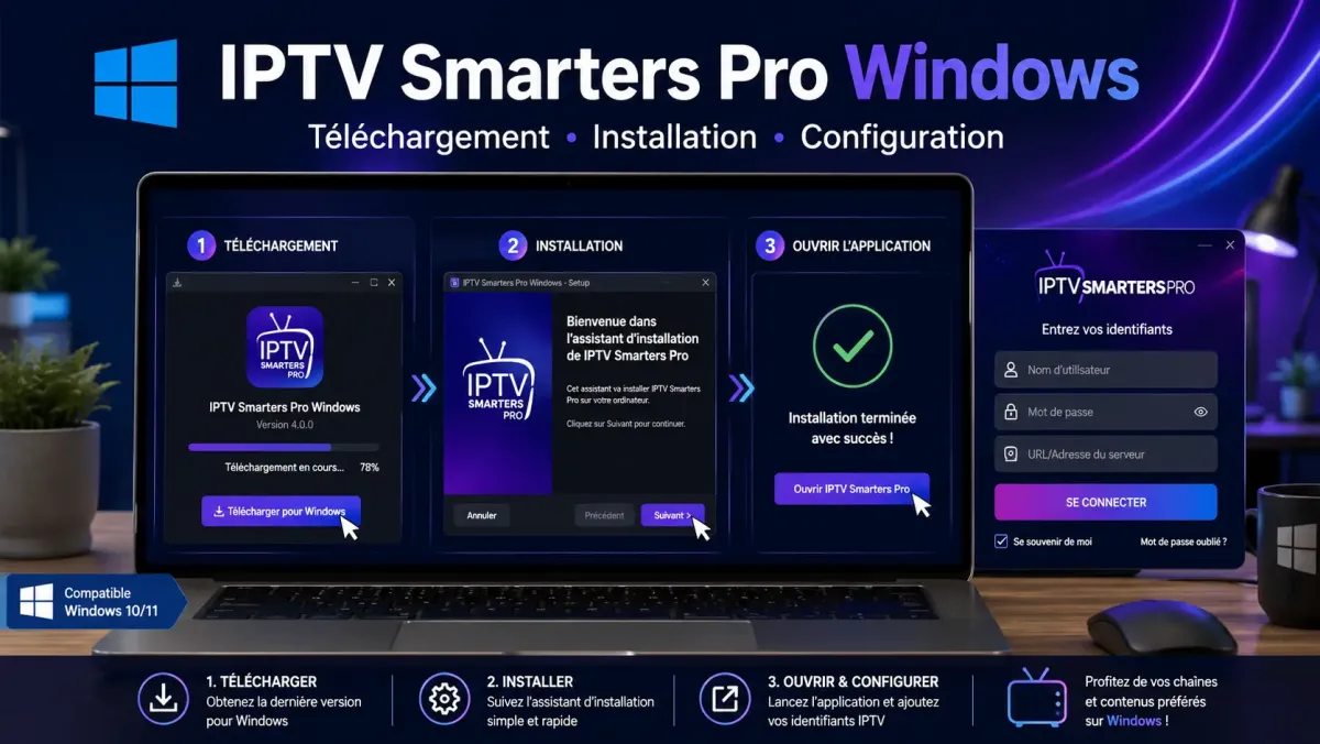Comment installer IPTV Smarters Pro Windows en france