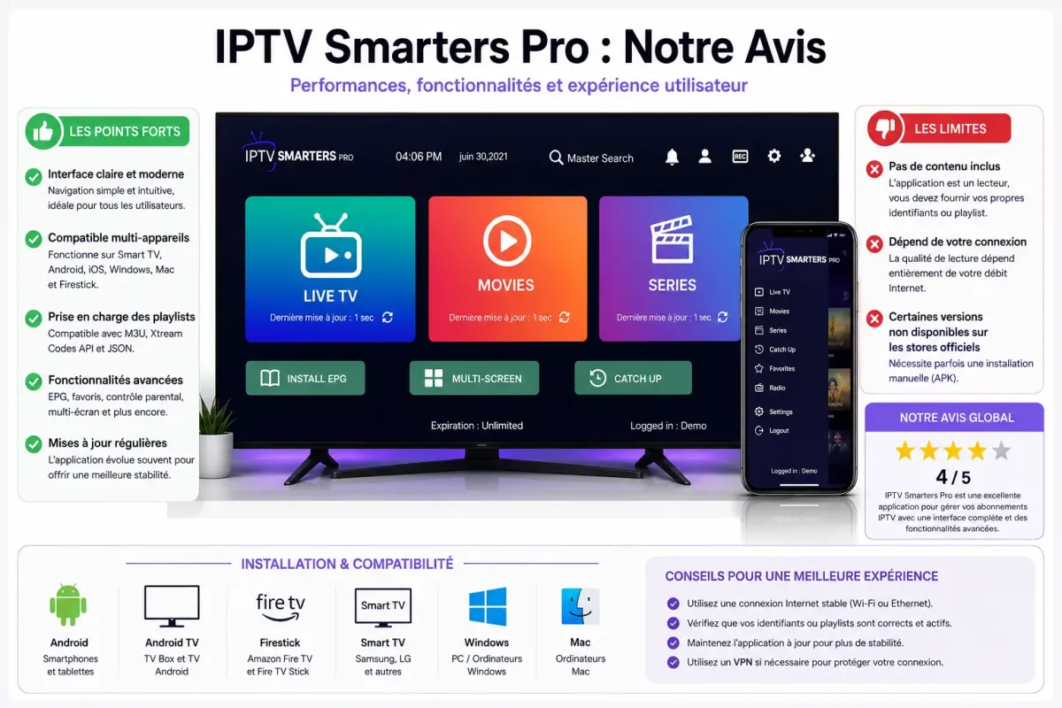 iptv smarters pro : notre avis